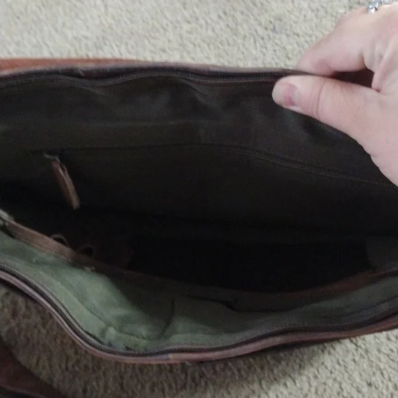 All leather leaderachi laptop bag - Picture 4 of 5